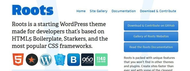 Roots WordPress Theme Framework Roots WordPress Theme Framework